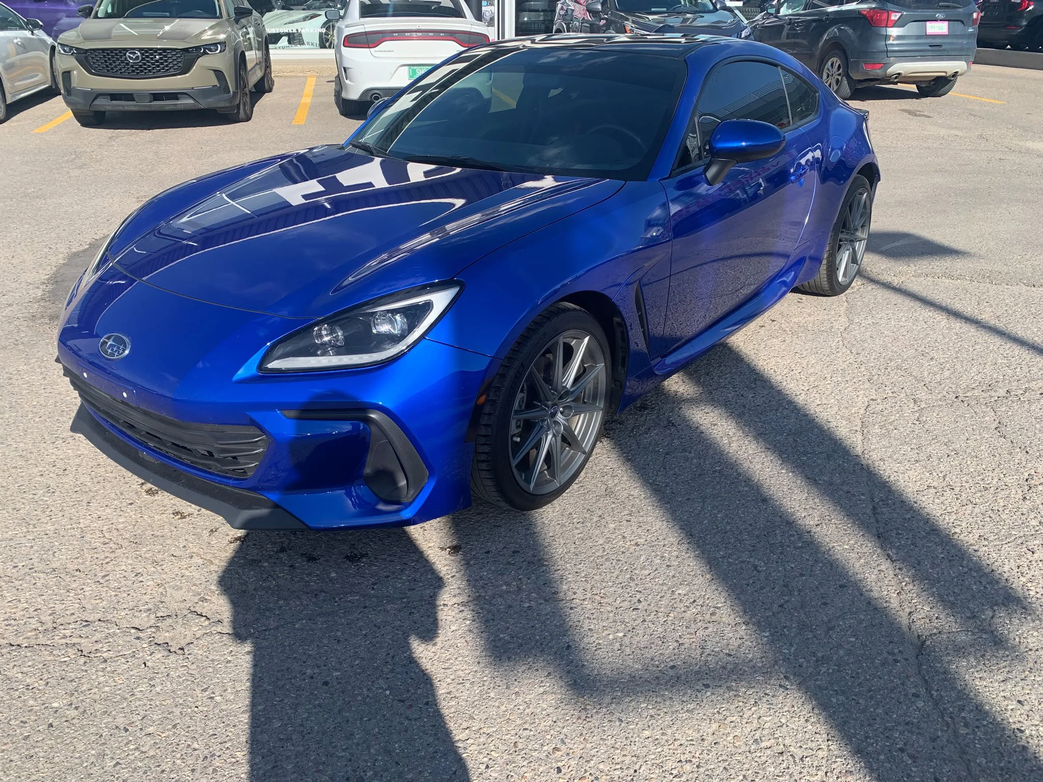 Certified Used 2023 World Rally Blue Subaru Sport-Tech*6spd Manual | World Rally Blue Pearl | Htd Suede Seats | Blind Spot Detection | CarPlay image 3