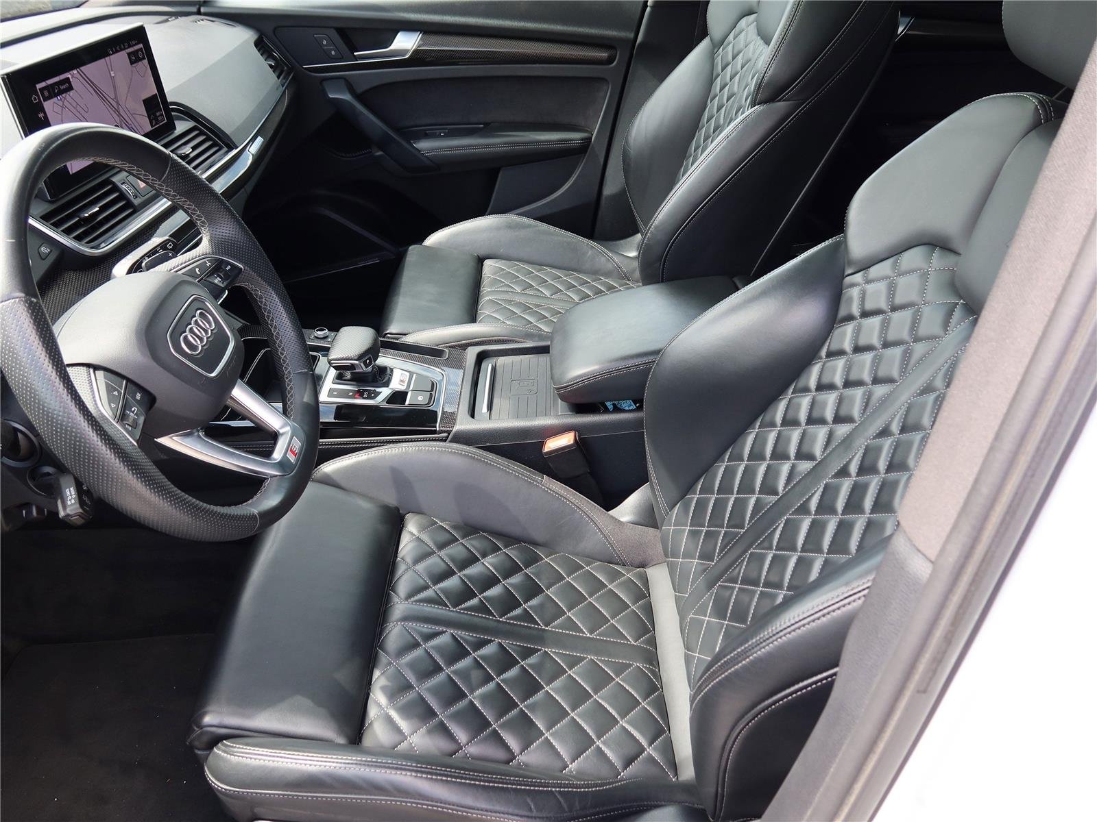 Used 2021 Glacier White Metallic Audi Premium Plus image 12