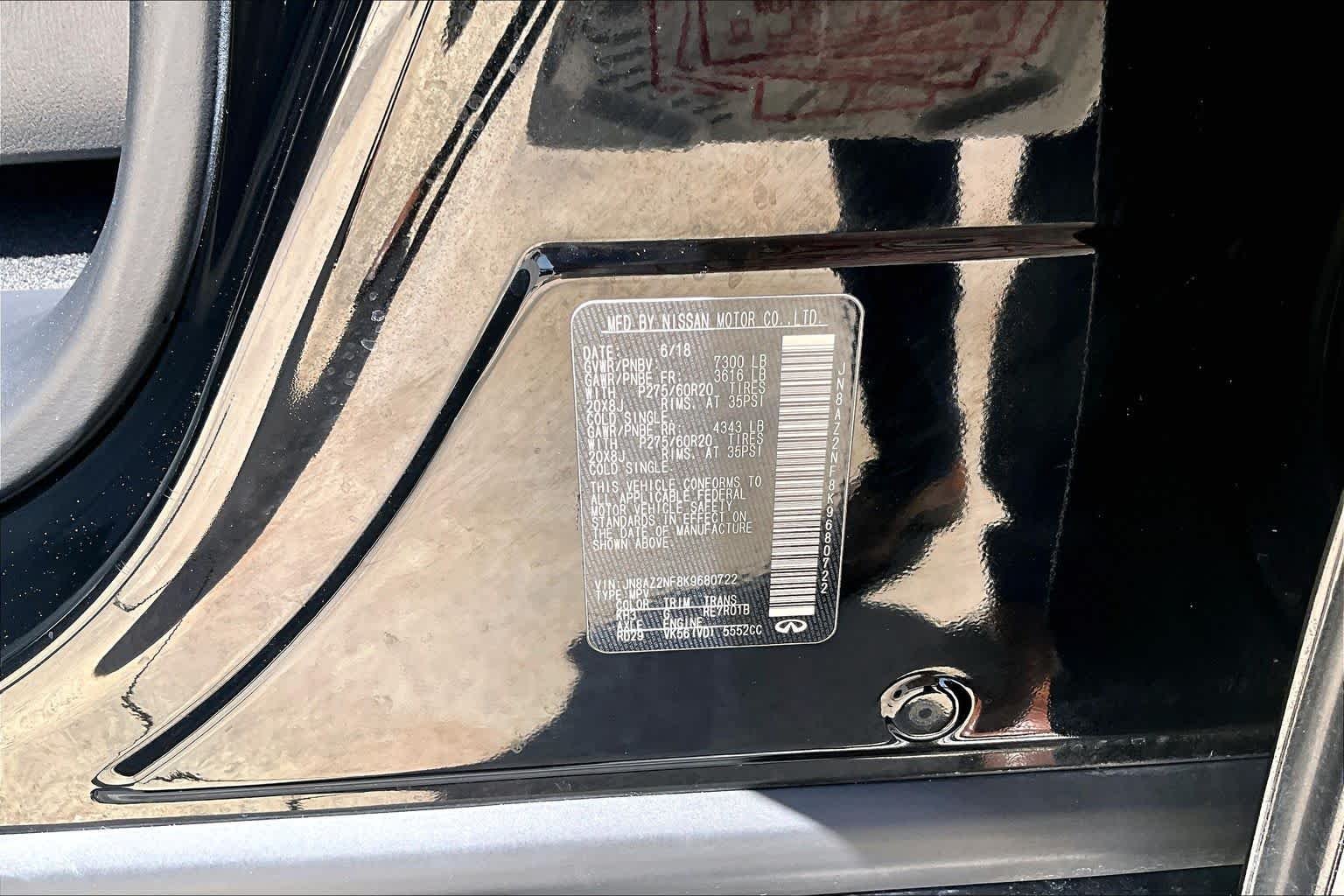 Used 2019 Black Obsidian INFINITI LUXE image 38