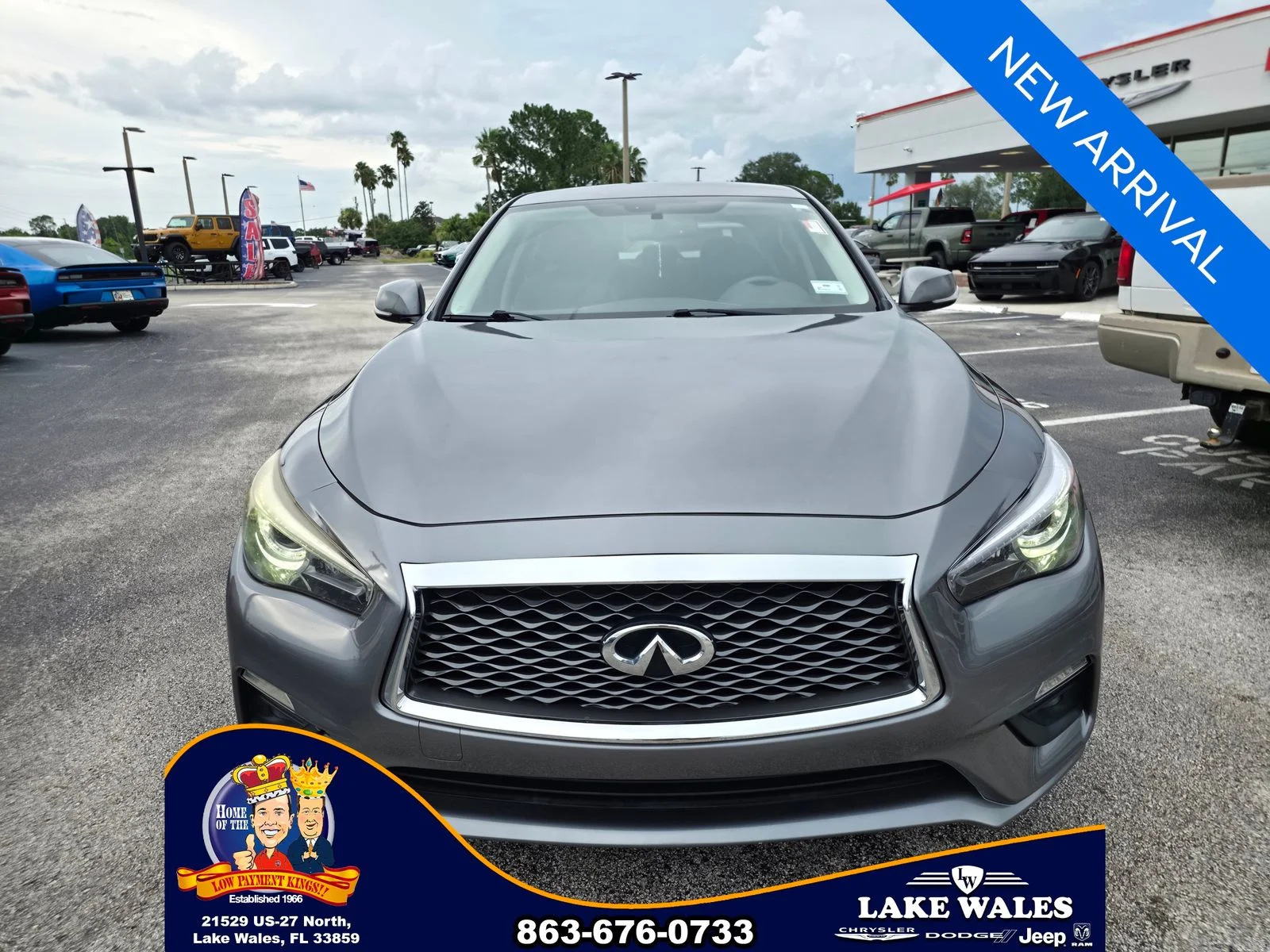 Used 2018 INFINITI Q50 PURE with VIN JN1CV7AP9JM241233 for sale in Lake Wales, FL