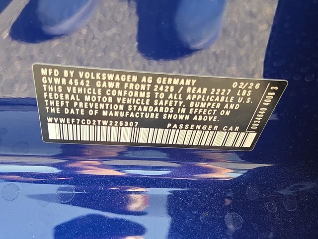 New 2026 Lapiz Blue Metallic Volkswagen 2.0T image 5