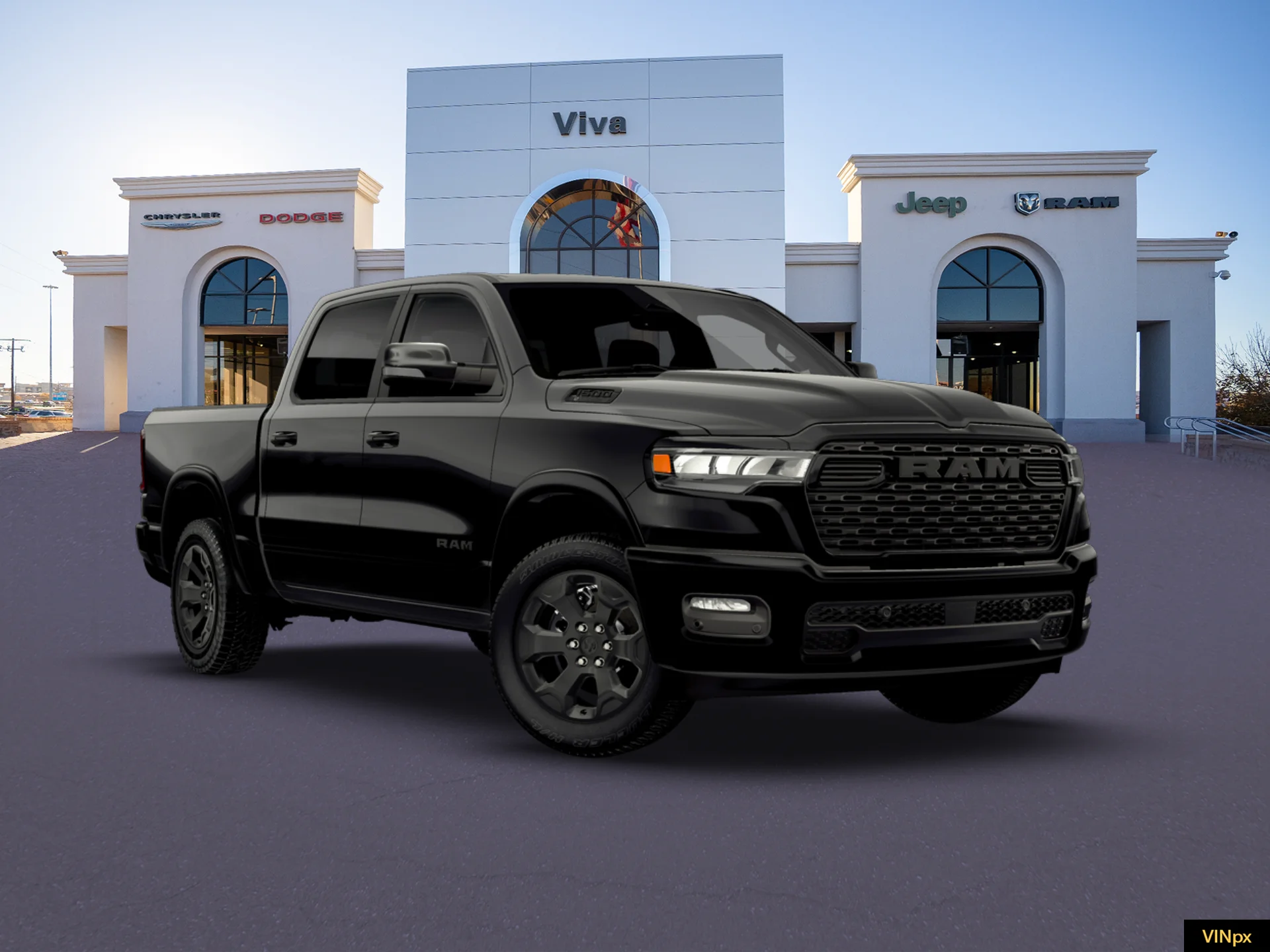 New 2026 Diamond Black Crystal Pearl-Coat Exterior Paint RAM Big Horn/Lone Star image 23