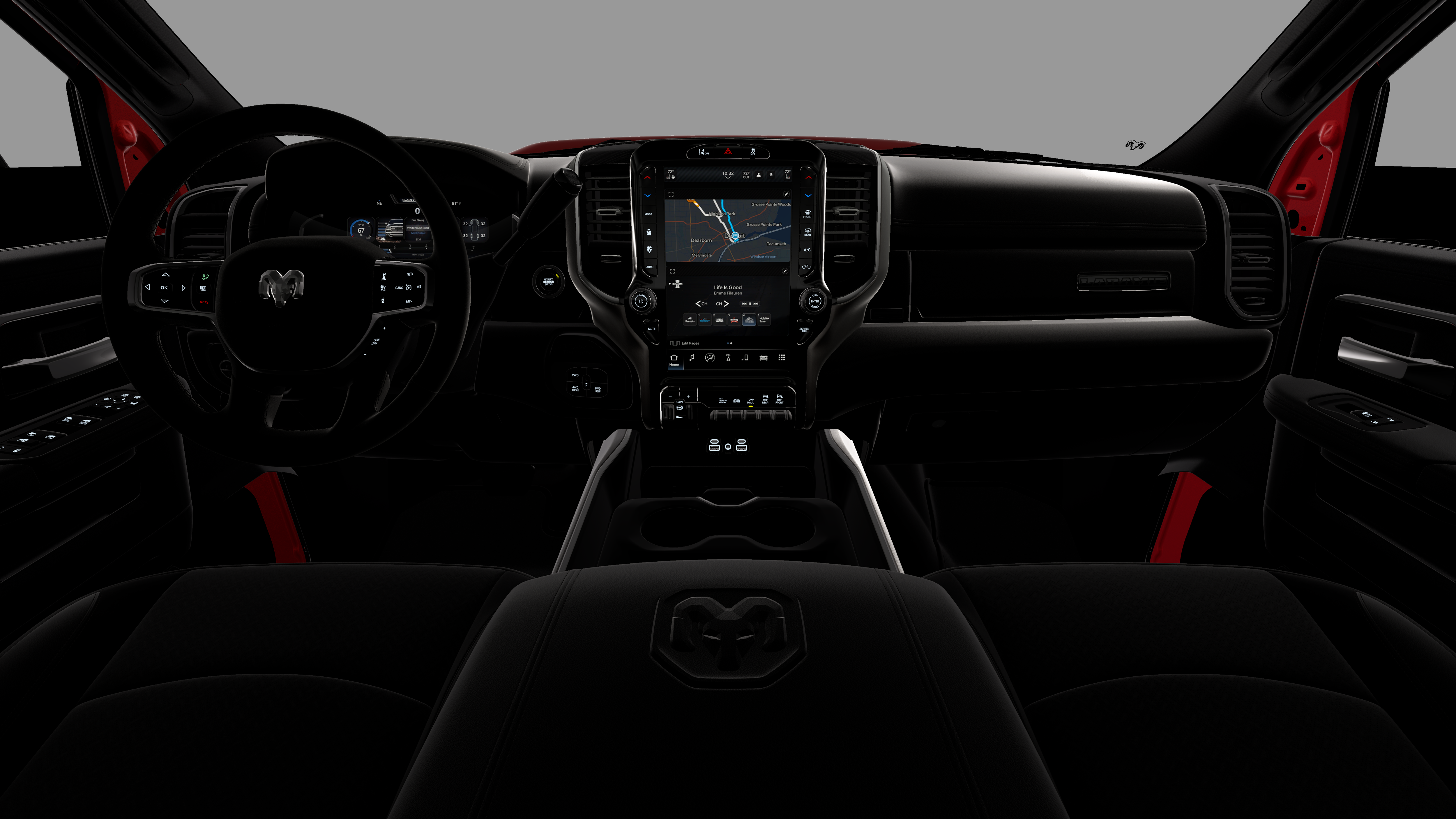 New 2026 Molten Red Pearl-Coat Exterior Paint RAM LARAMIE image 18