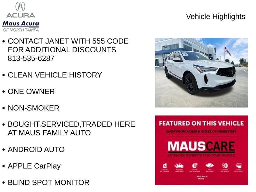 Certified Used 2025 Platinum White Acura Base image 8
