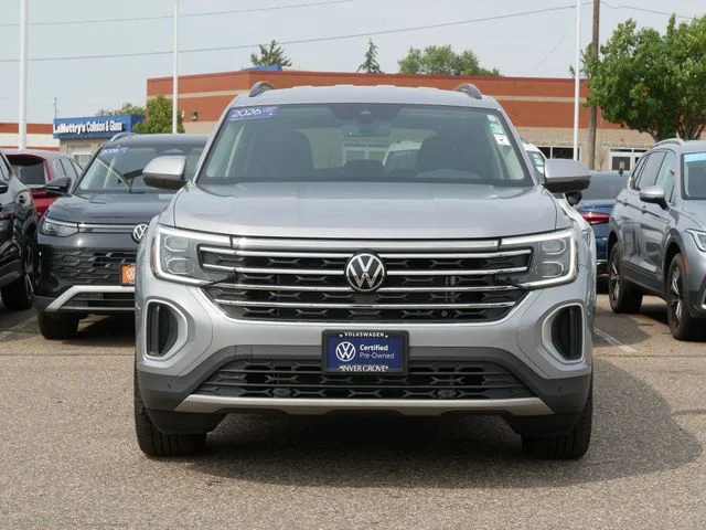 Certified 2026 Volkswagen Atlas SE w/Tech with VIN 1V2HN2CA7TC510416 for sale in Inver Grove Heights, Minnesota