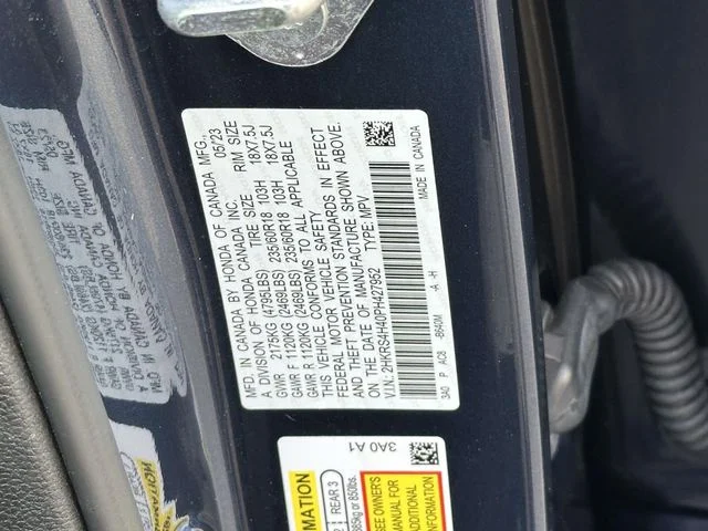 Certified Used 2023 Still Night Pearl Honda EX image 19