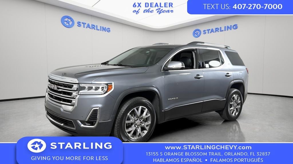 Certified Used 2021 SATIN STEEL METALLIC GMC SLT image 2