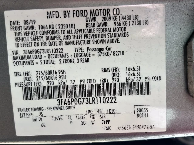 Used 2020 Silver Ford S image 36