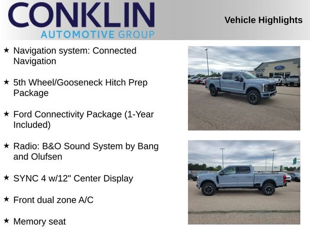 New 2026 Gray Metallic Ford Lariat image 2