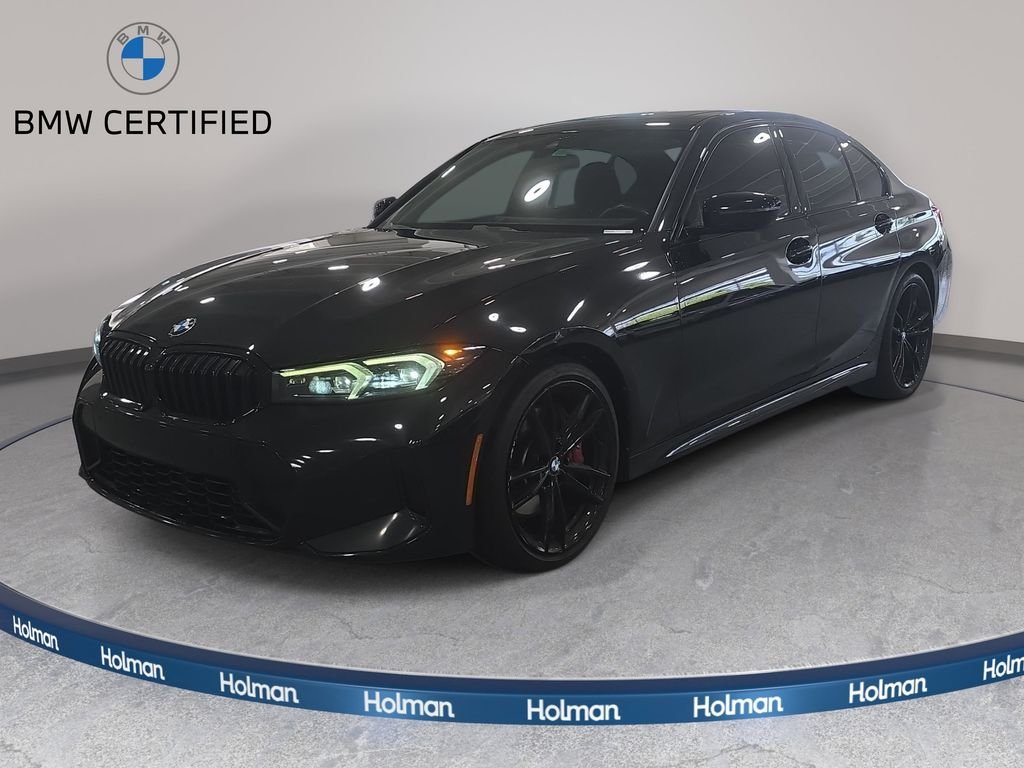Certified Used 2023 Black Sapphire Metallic BMW 330i image 1
