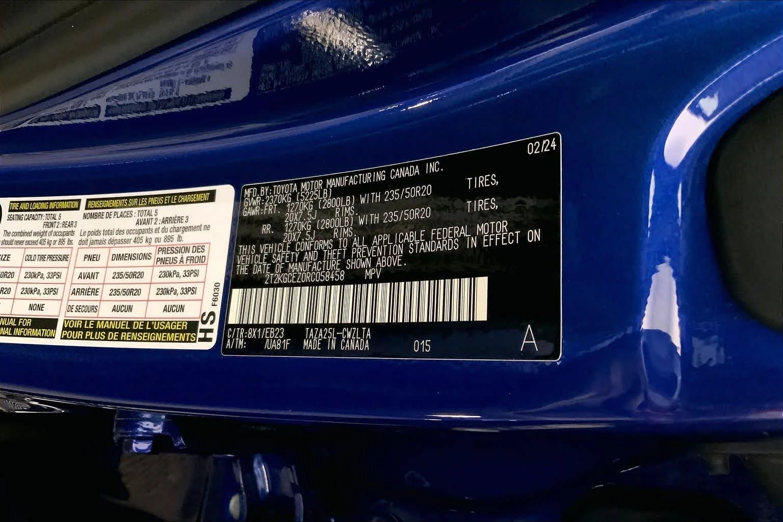 Used 2024 Ultrasonic Blue Mica 2.0 Lexus F SPORT Handling image 34