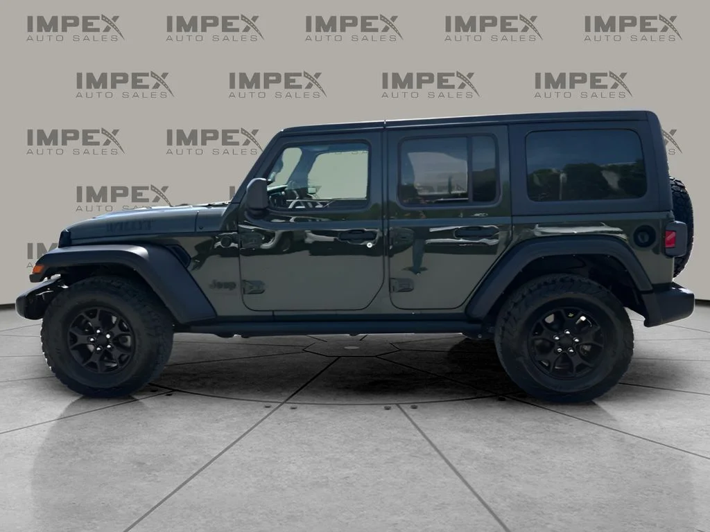 Used 2022 Green Jeep Unlimited Willys image 2