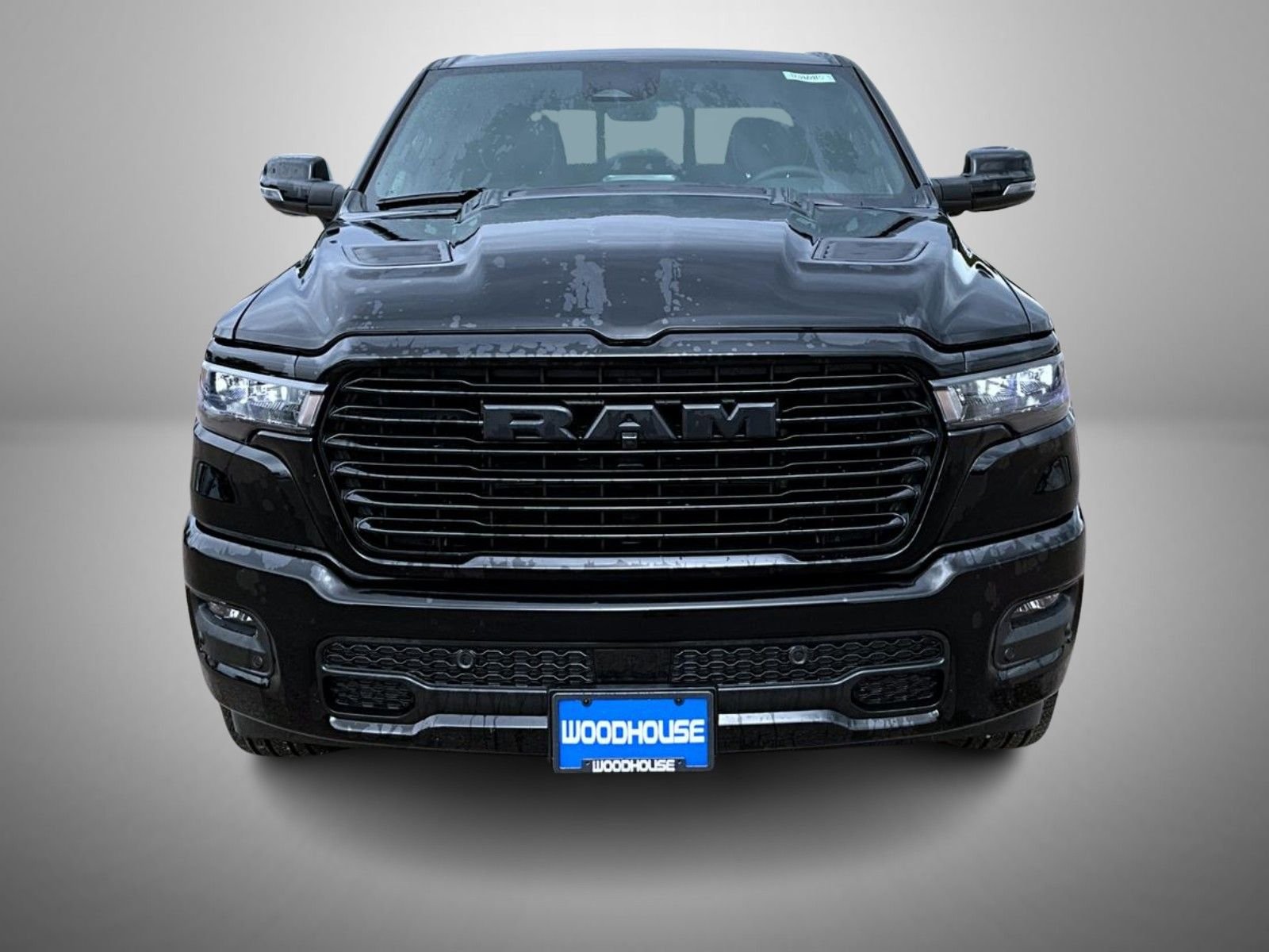 New 2026 Diamond Black Crystal Pearl-Coat Exterior Paint RAM Laramie image 2