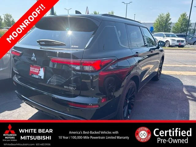 Certified 2025 Mitsubishi Outlander Plug-in Hybrid SEL Black Edition with VIN JA4T5WA95SZ043448 for sale in White Bear Lake, Minnesota