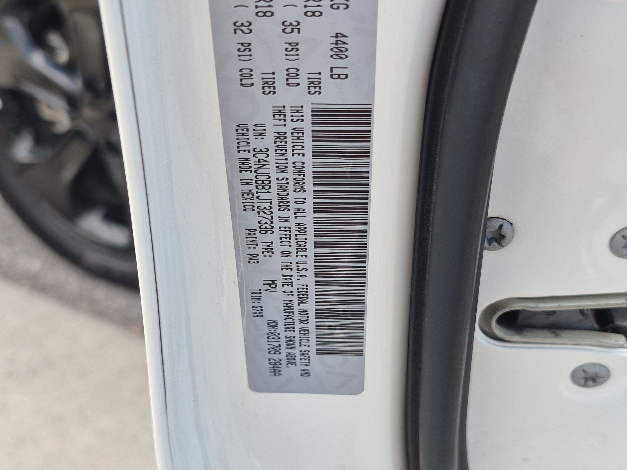 Used 2018 White Clearcoat Jeep Altitude image 32