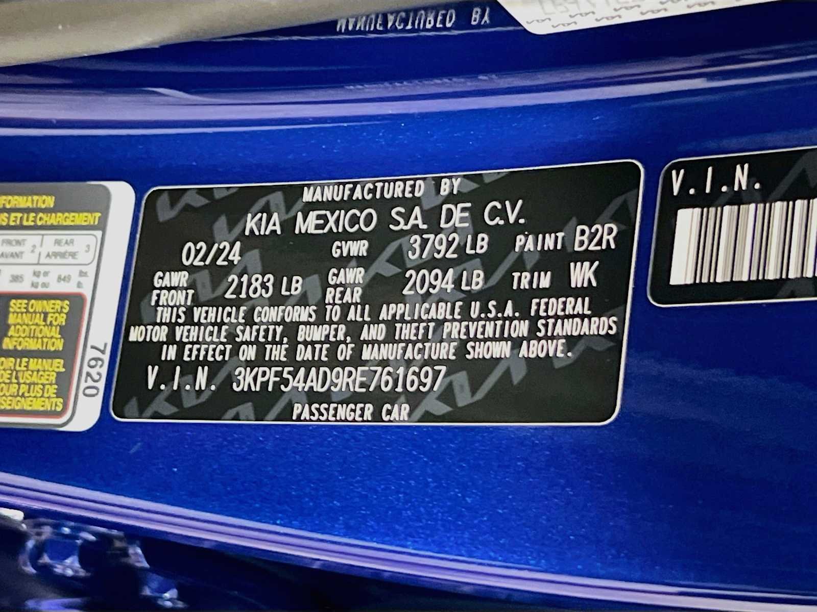 Used 2024 Deep Sea Blue Kia GT-Line image 33
