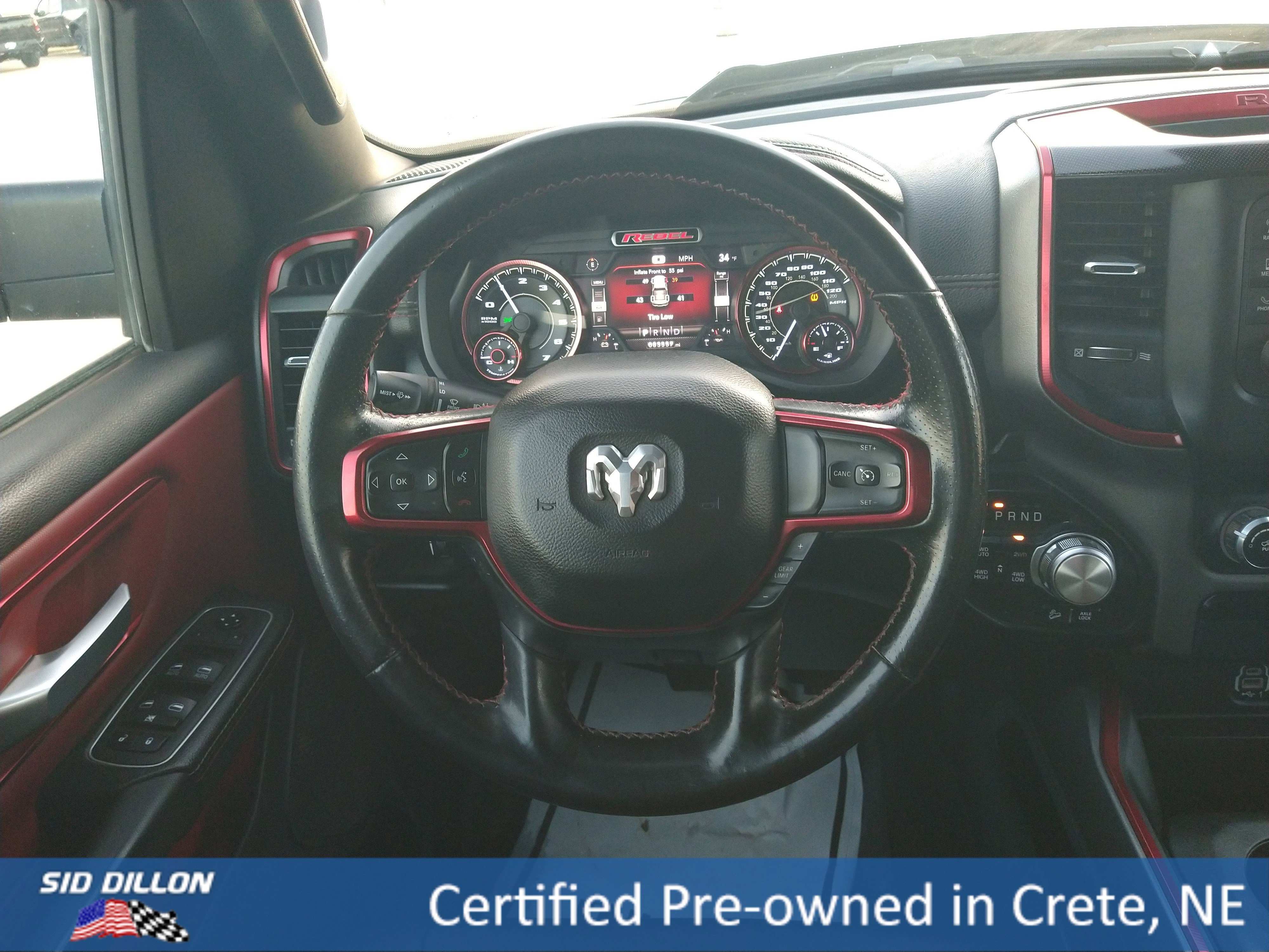 Used 2022 Diamond Black Crystal Pearlcoat Ram Rebel image 2