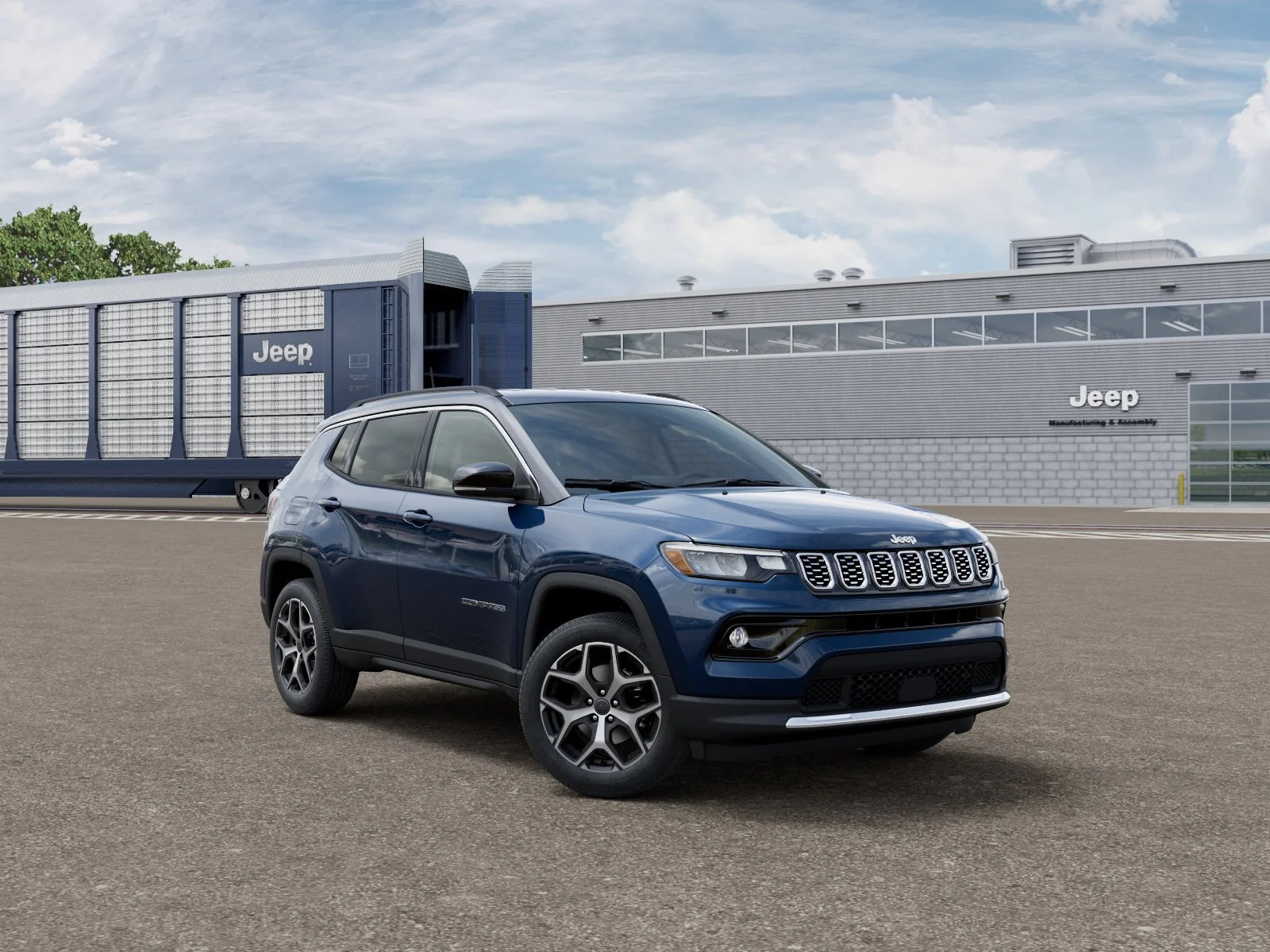 New 2026 Fathom Blue Pearl-Coat Exterior Paint Jeep Limited image 3