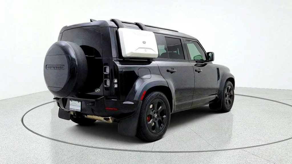 Used 2023 Santorini Black Metallic Land Rover 110 X AWD w/ Explorer Pack, Extended Black Ext. & Towing Pack image 5