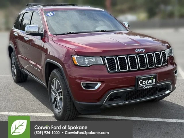 Used 2018 Velvet Red Pearlcoat Jeep Limited image 1