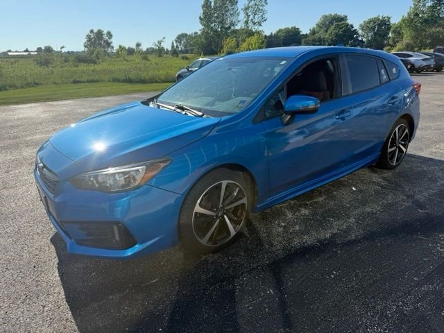 Used 2021 Ocean Blue Pearl Subaru Sport image 1