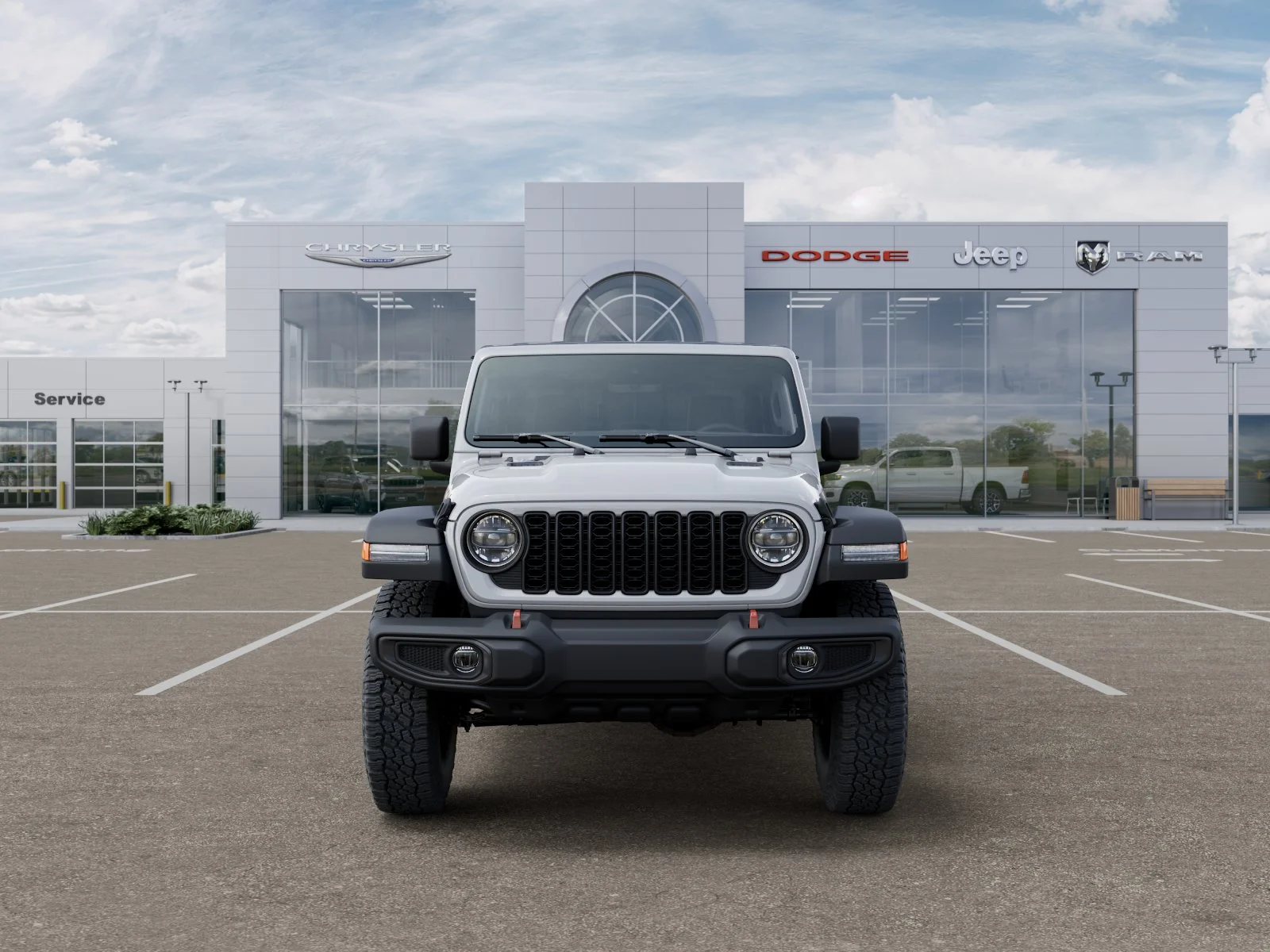 New 2026 Bright White Clear-Coat Exterior Paint Jeep Rubicon image 6