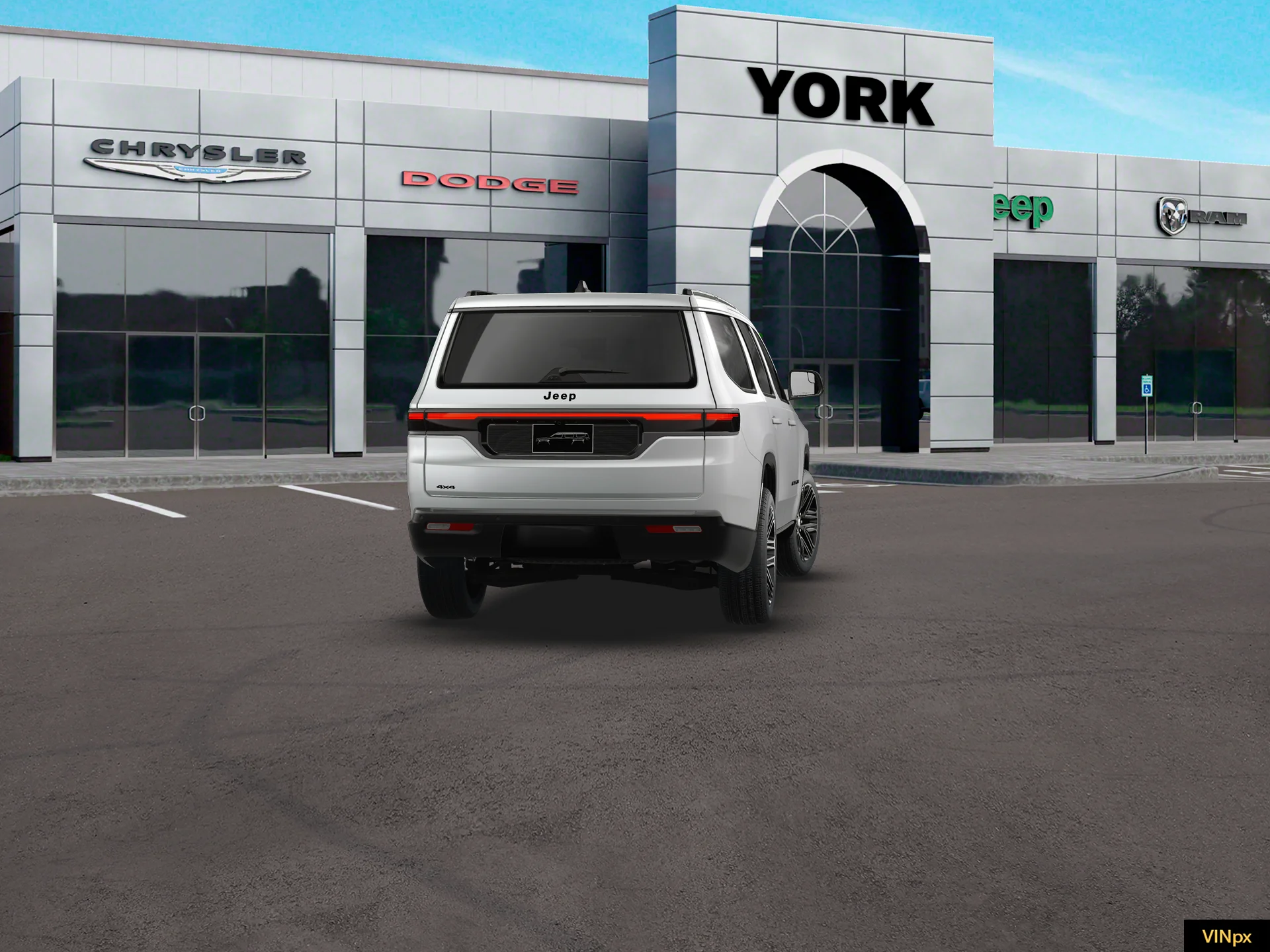 New 2026 Bright White Clear-Coat Exterior Paint Jeep Grand Wagoneer image 26