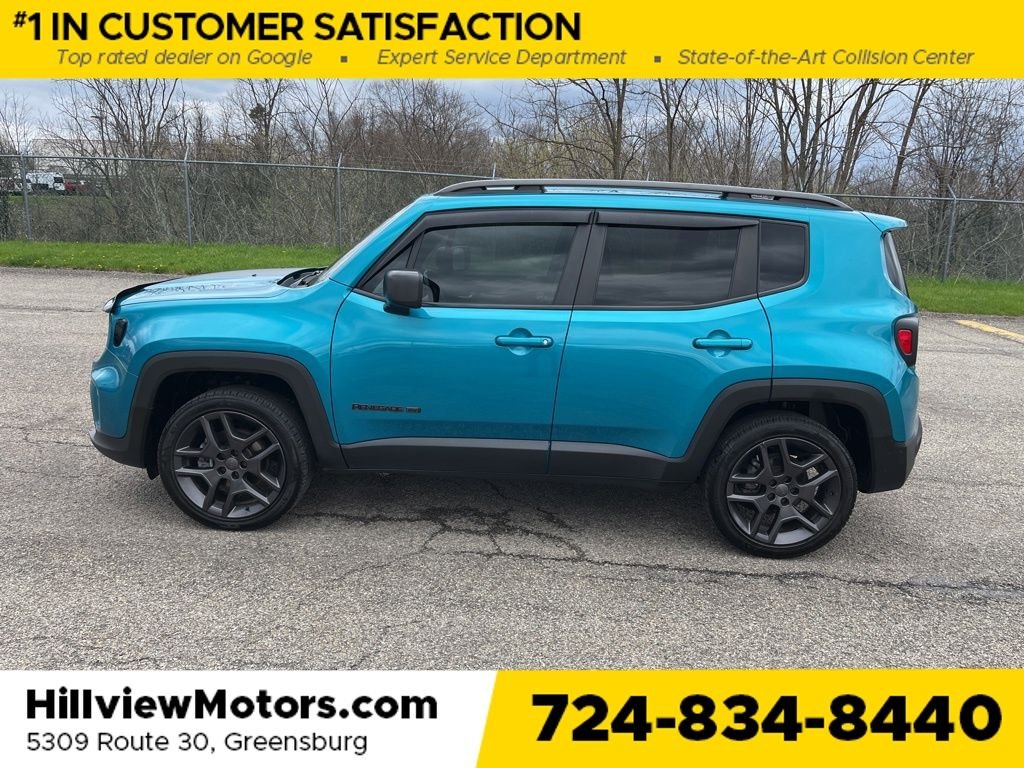 Used 2021 Jeep Renegade 80TH Edition with VIN ZACNJDBB4MPM62485 for sale in Greensburg, PA