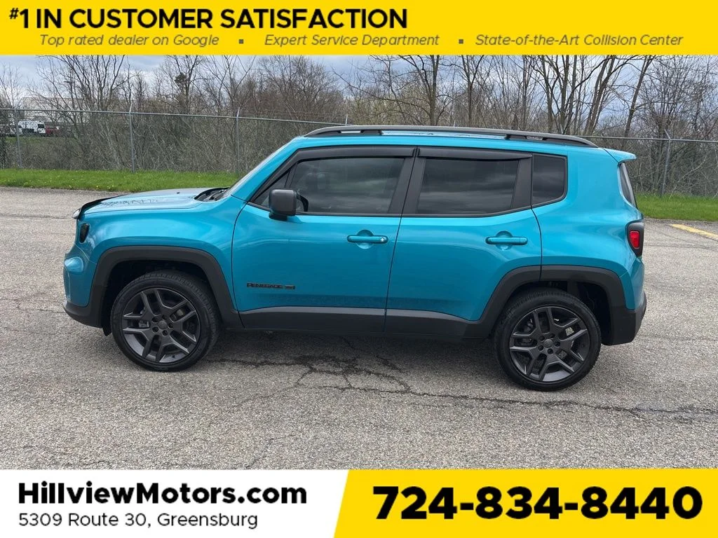 Certified 2021 Jeep Renegade 80TH Edition with VIN ZACNJDBB4MPM62485 for sale in Greensburg, PA