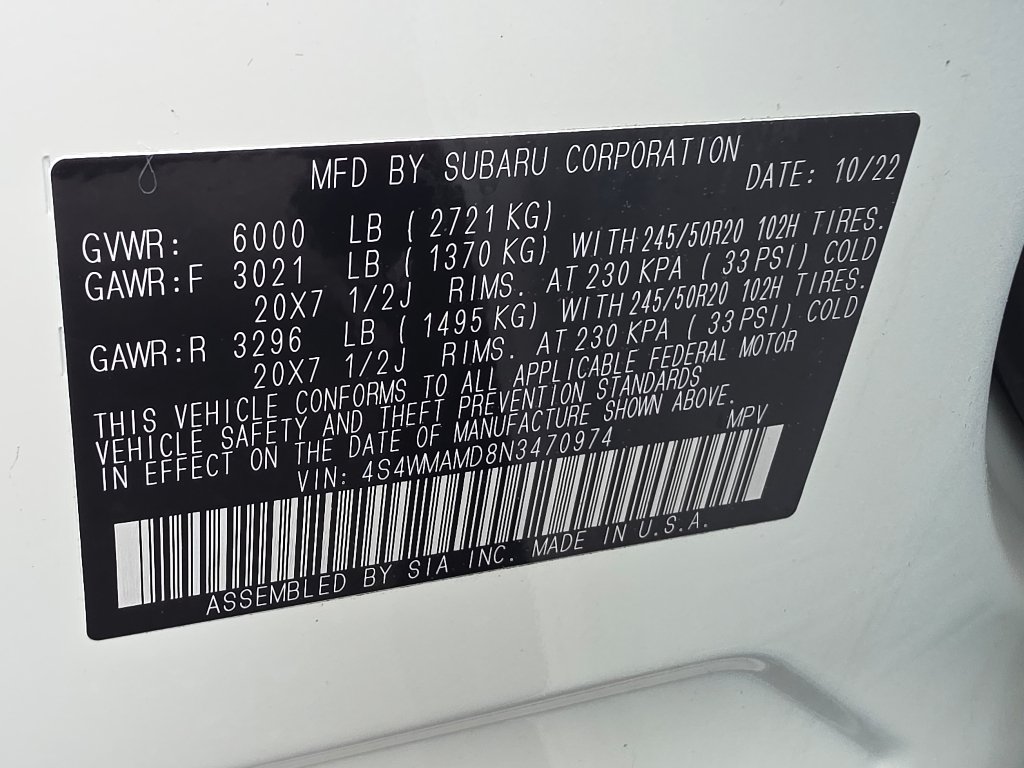 Used 2022 White Subaru Limited image 37