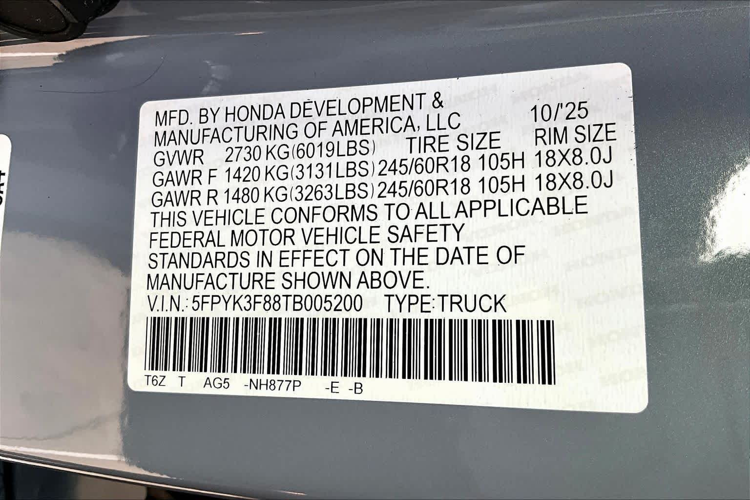 2026 Honda Ridgeline Black Edition - Photo 18