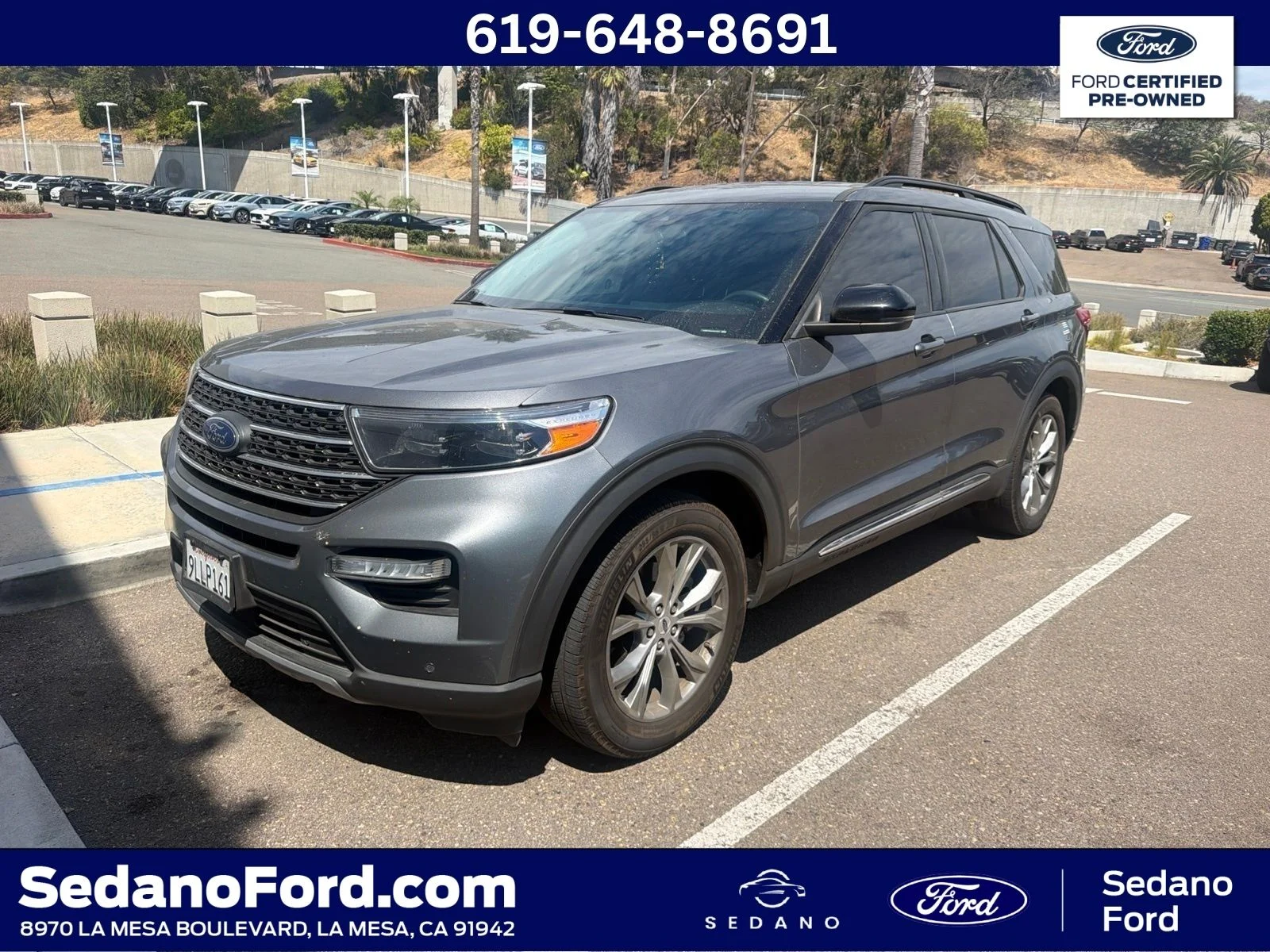 Certified Used 2023 Carbonized Gray Metallic Ford XLT image 1