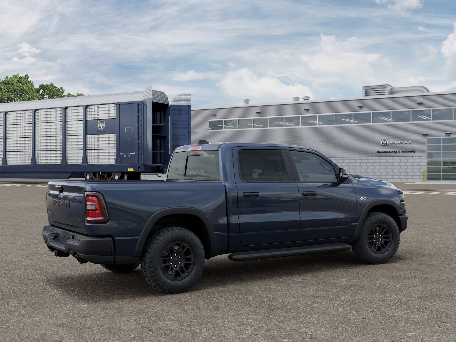 New 2026 Forged Blue Metallic Exterior Paint RAM REBEL image 5
