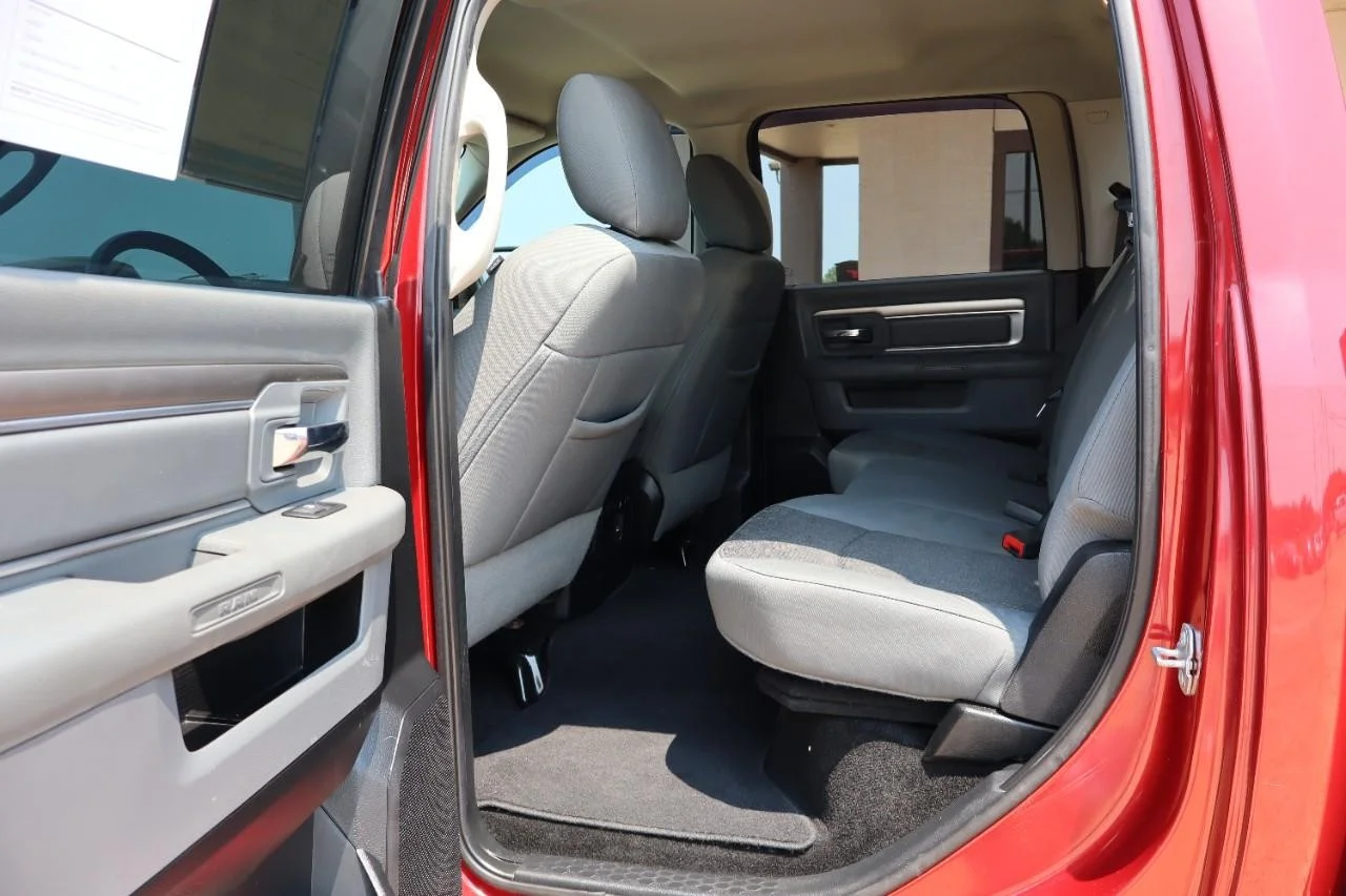Used 2015 Deep Cherry Red Crystal Pearl Coat/Black Clear Coat Ram Outdoorsman image 22