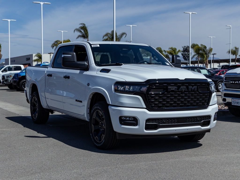 New 2026 Bright White Clear-Coat Exterior Paint RAM Big Horn Night Edition image 1