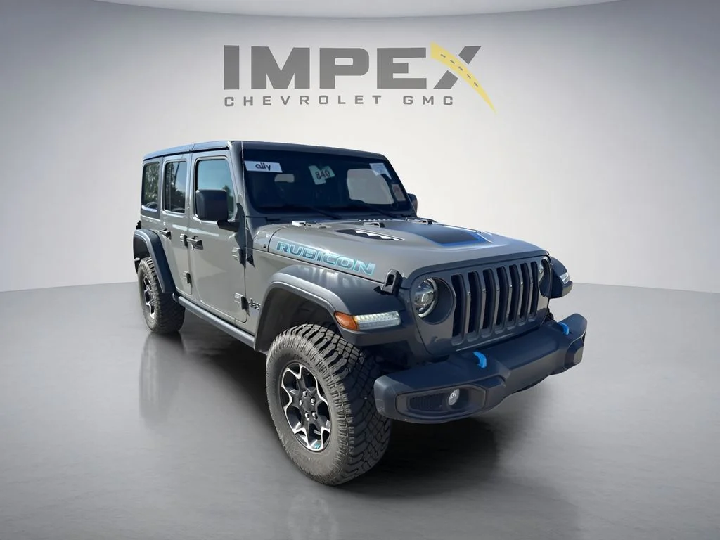 Used 2022 Gray Jeep Unlimited Rubicon 4xe image 5