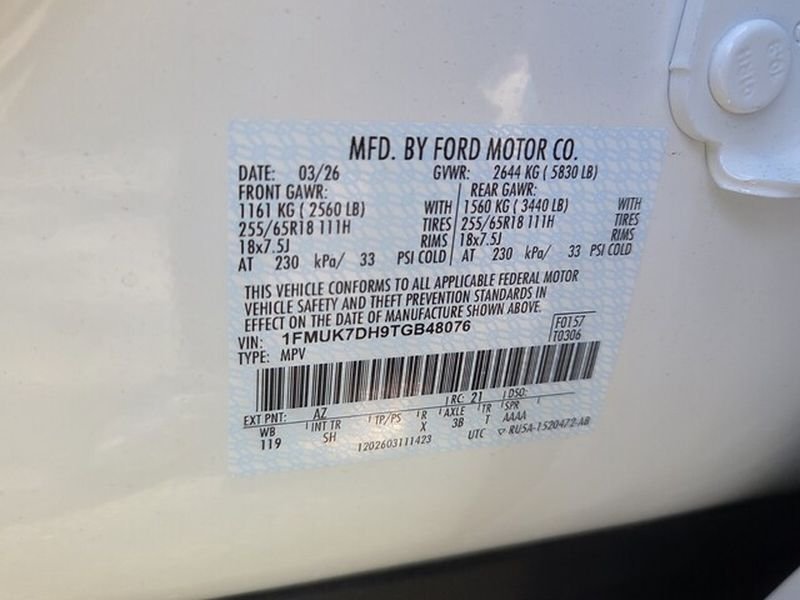 New 2026 Star White Metallic Tri-Coat Ford Active image 7