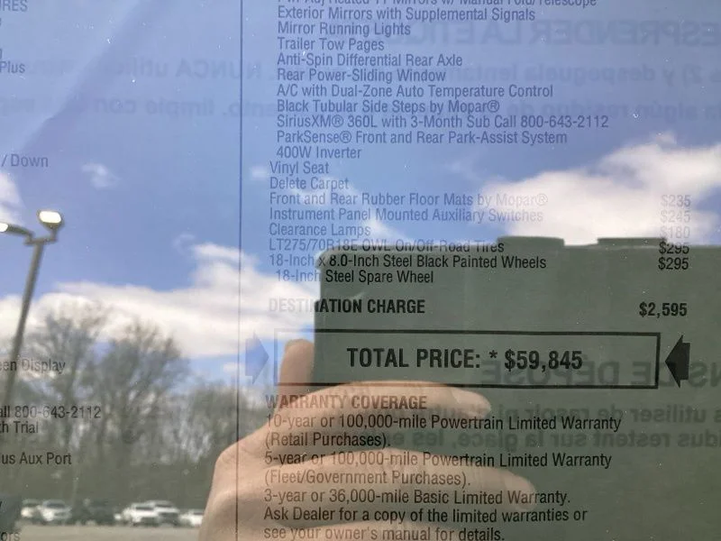 New 2026 Bright White Clear-Coat Exterior Paint RAM Tradesman image 16