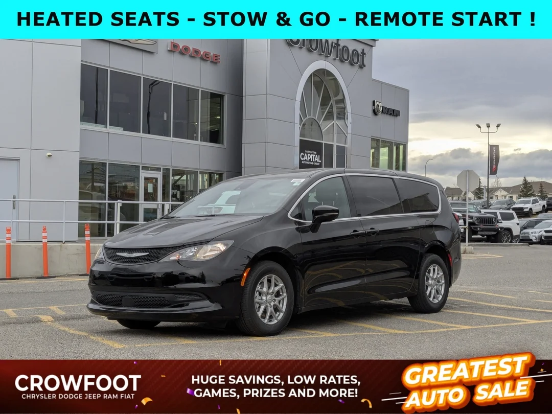 New 2026 Black Chrysler SXT - - FWD - Power Liftgate - Power Sliding Doors - Leather - Remote Starter & More! image 1