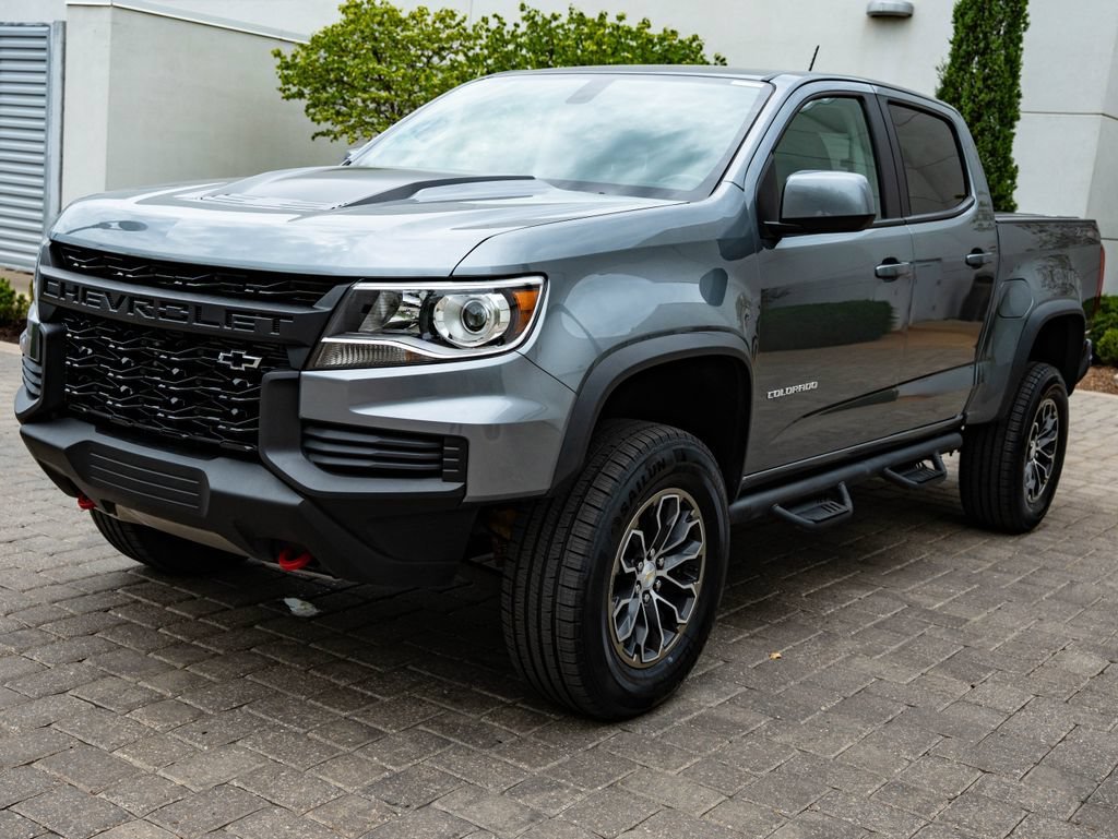 Used 2021 Satin Steel Metallic Chevrolet ZR2 image 1