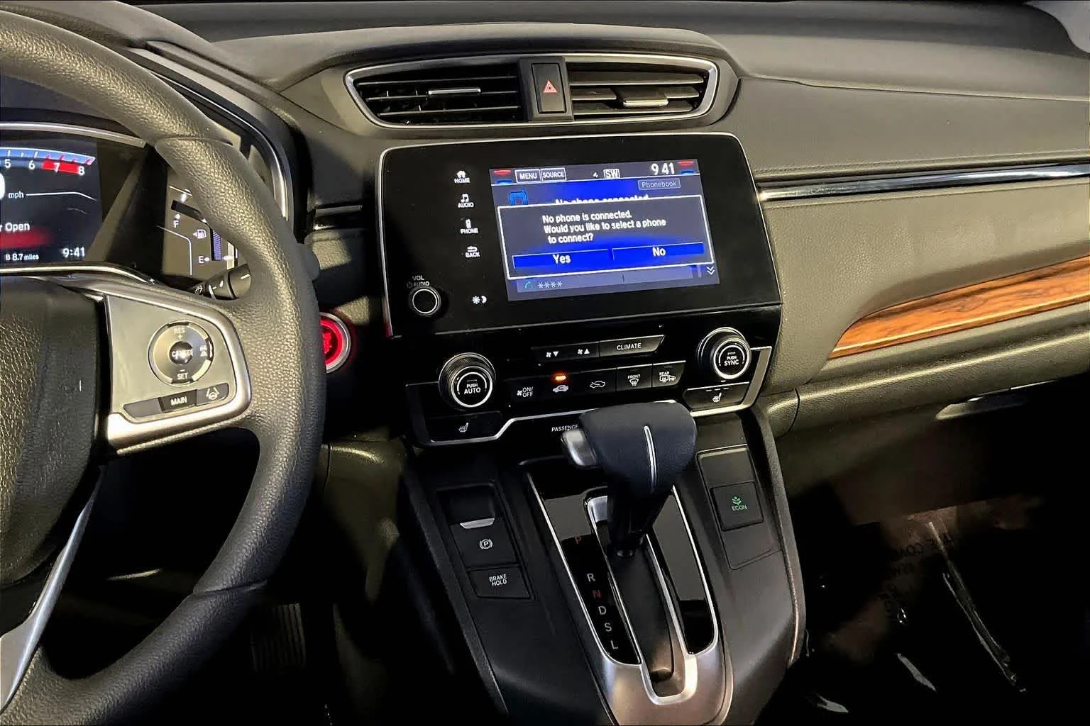Used 2017 Crystal Black Pearl Honda EX image 7