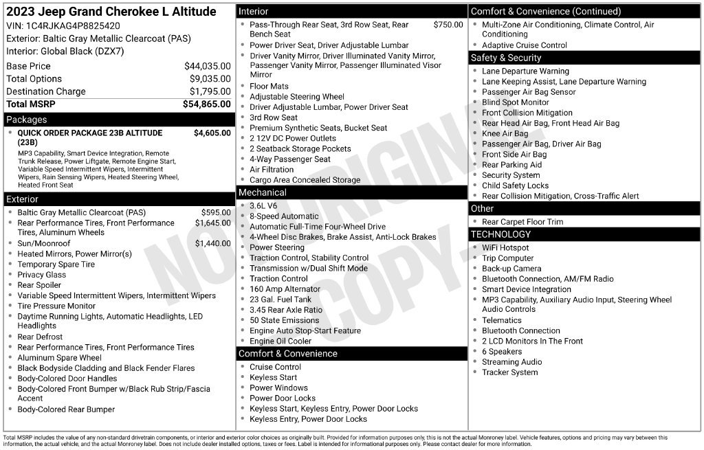 Used 2023 Gray Jeep Altitude image 21