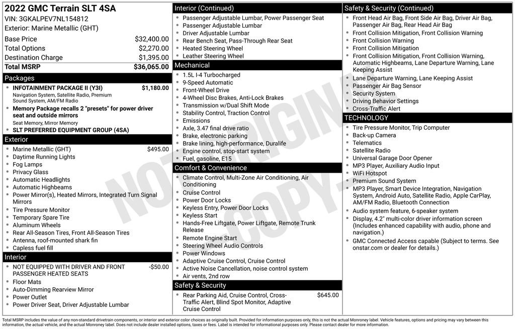 Used 2022 Blue GMC SLT image 21