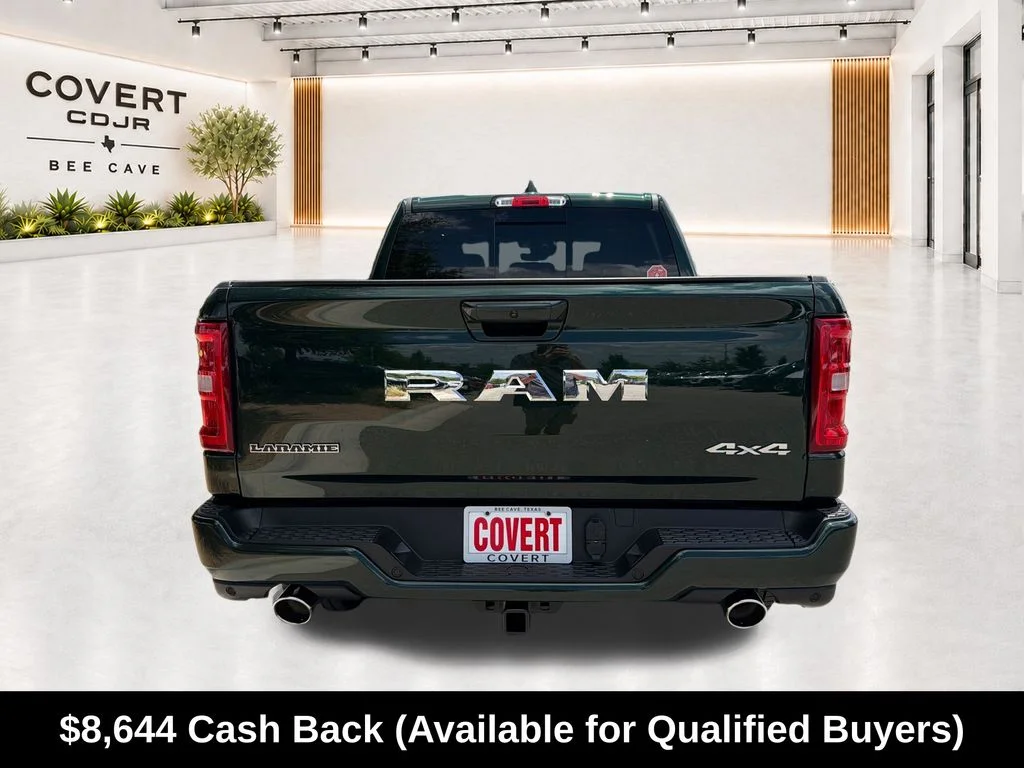New 2026 Serrano-Green Metallic Exterior Paint RAM Laramie image 9