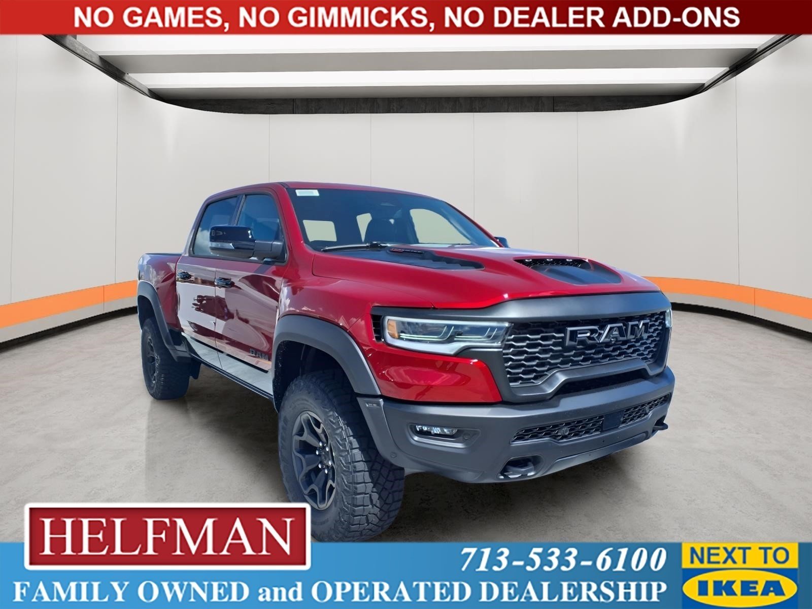 New 2026 Molten Red Pearl-Coat Exterior Paint RAM RHO image 1