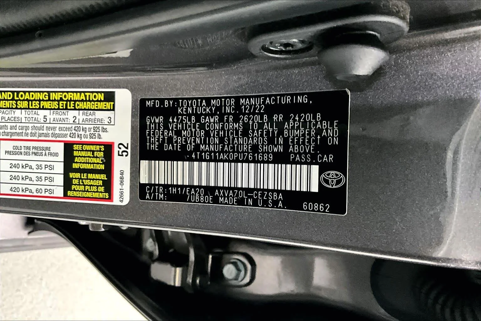 Used 2023 Predawn Gray Mica Toyota SE image 30