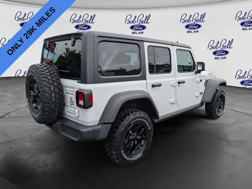Used 2023 Bright White Clearcoat Jeep Willys 4xe image 3