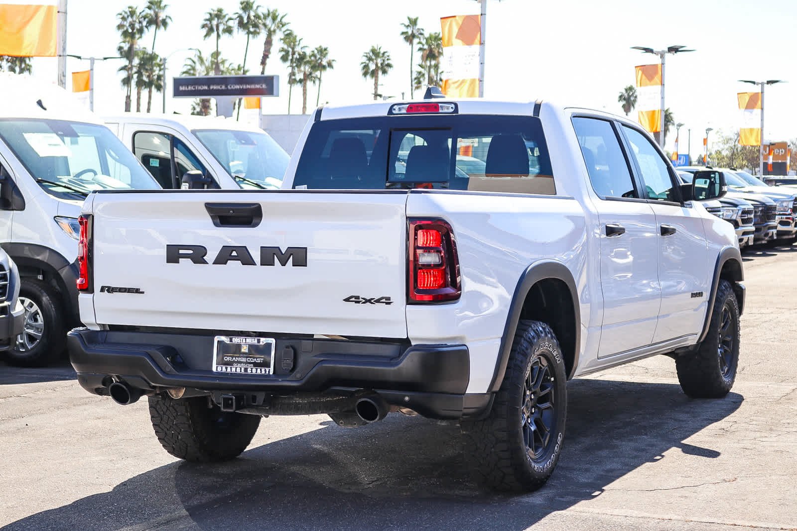 Used 2025 Bright White Clearcoat Ram Rebel image 4