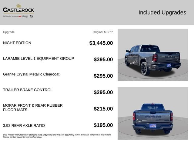 New 2026 Granite Crystal Metallic Clear-Coat Exterior Paint RAM Laramie image 6