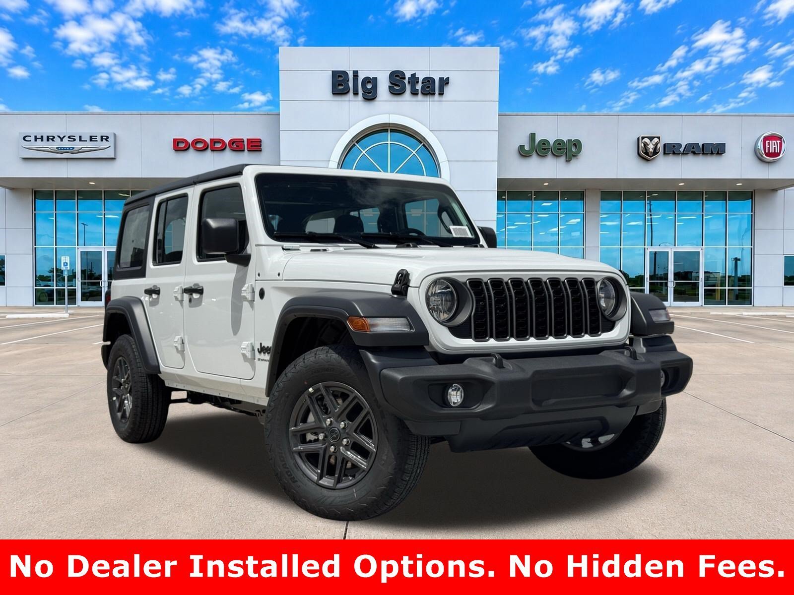 New 2026 Bright White Clear-Coat Exterior Paint Jeep Sport image 1